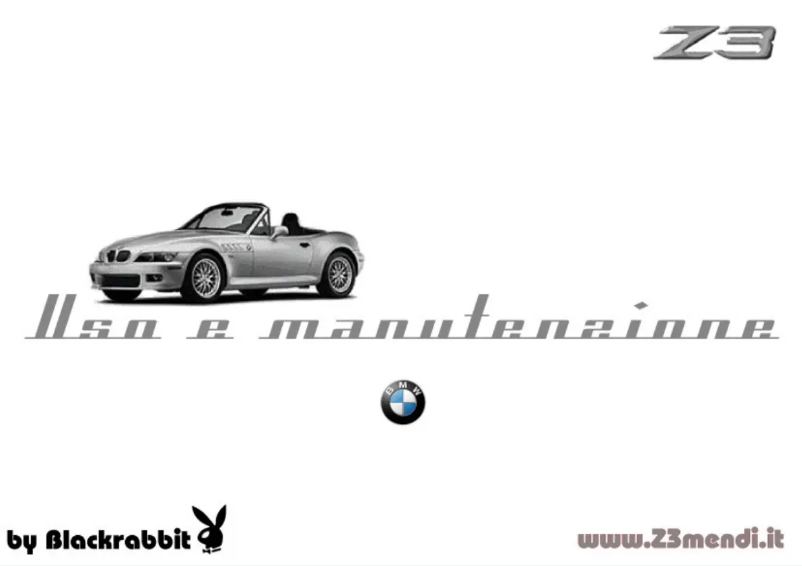 Image de la première page du manuel de l'appareil Z3 Roadster 1.8 (1997)