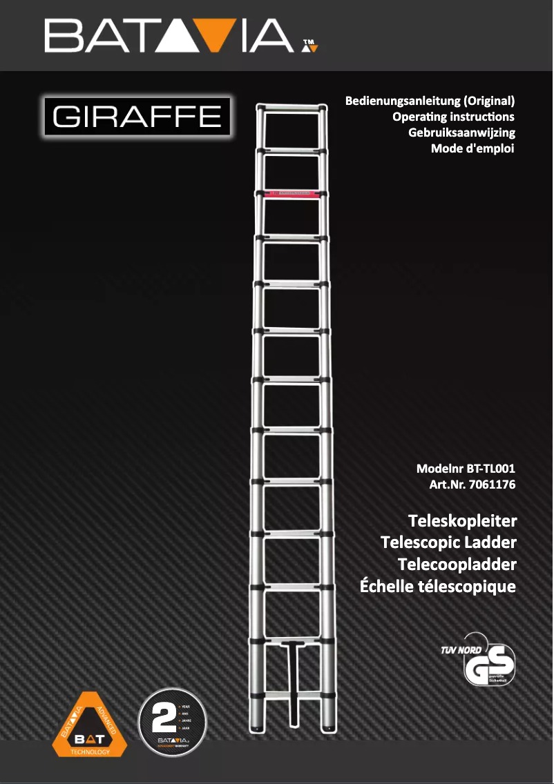 Page 1 de la notice Manuel utilisateur Batavia BT-TL002