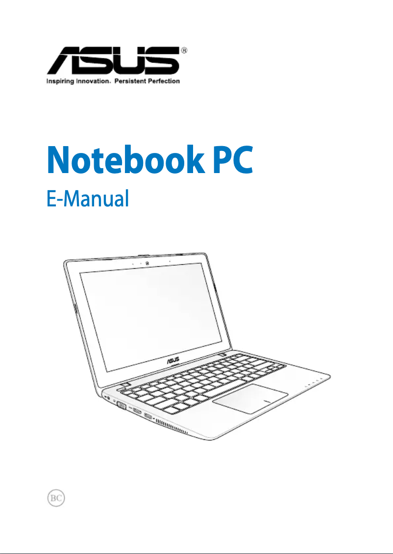 Page n°1 - Manuel utilisateur Asus X200LA