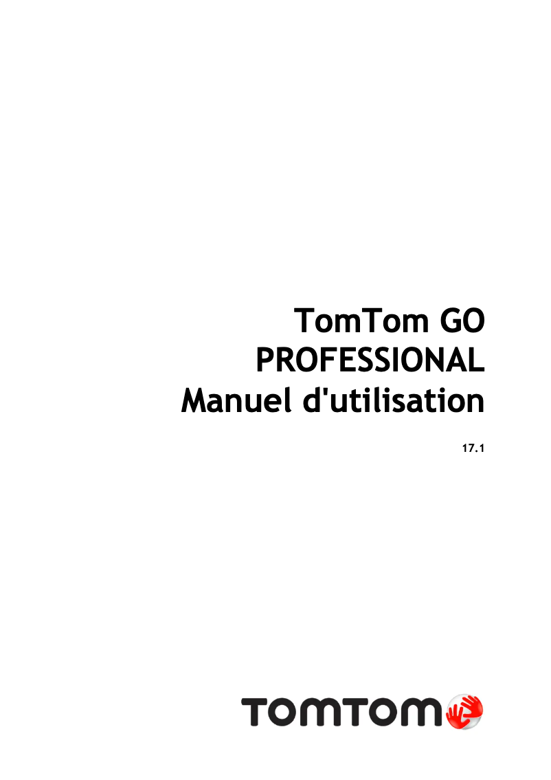 Page 1 de la notice Manuel utilisateur TomTom GO Professional