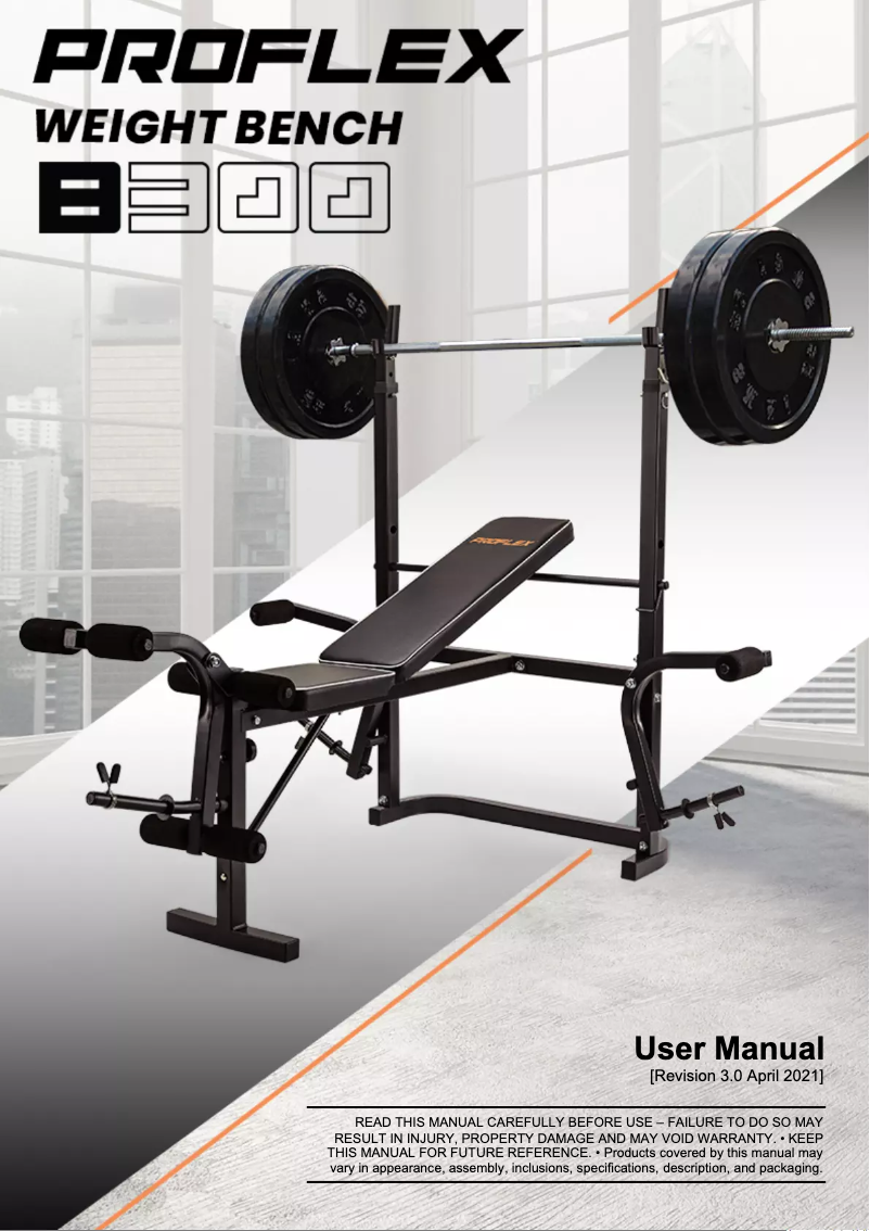 Page 1 de la notice Manuel utilisateur Proflex B300