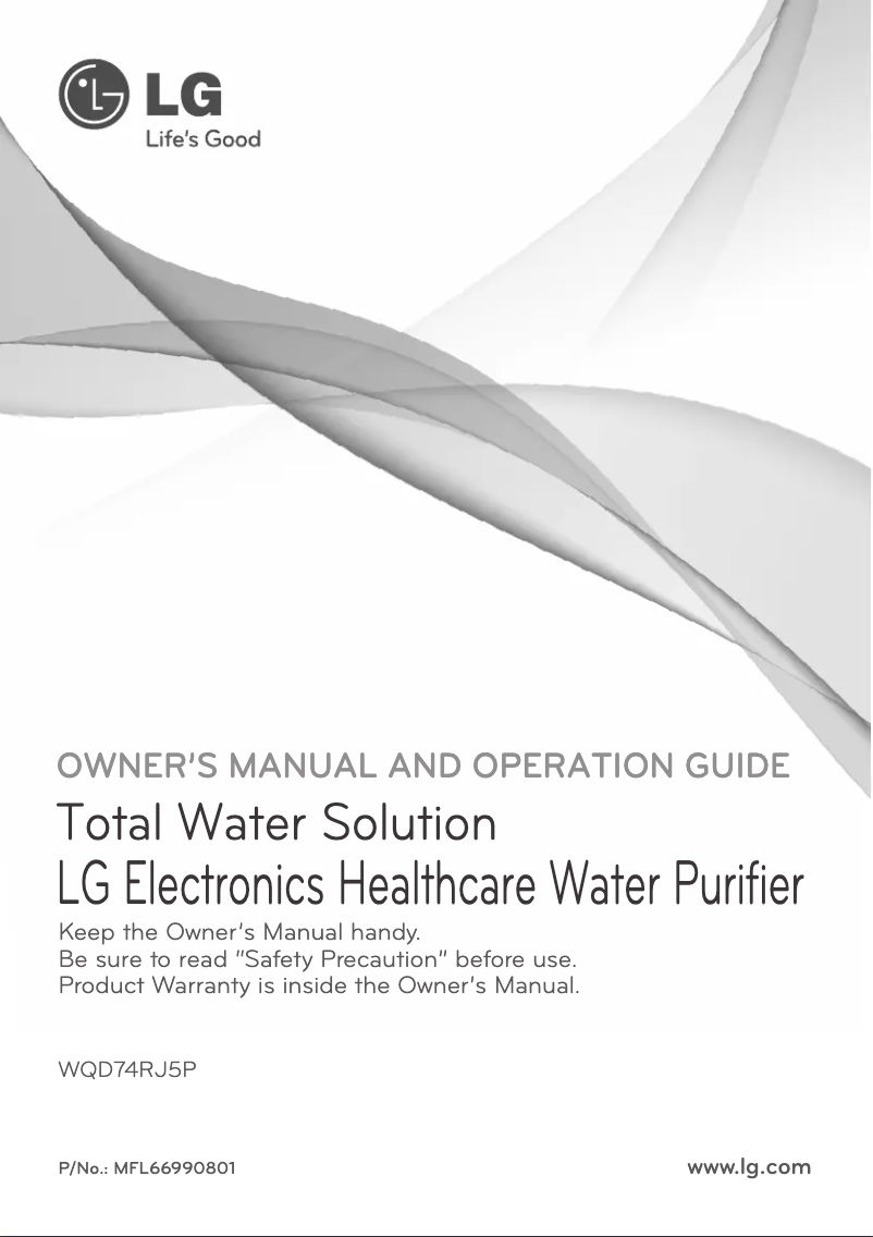 Image de la première page du manuel de l'appareil WQD74RJ5P