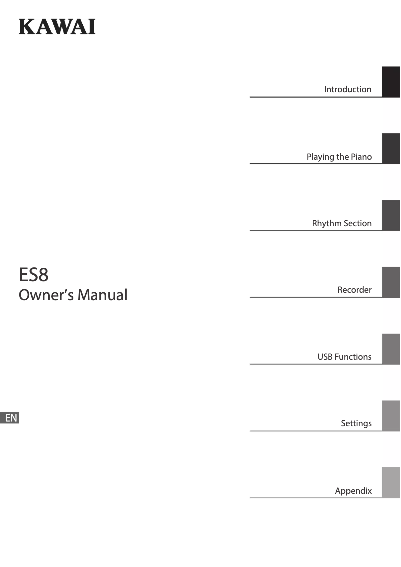 Image de la première page du manuel de l'appareil ES8