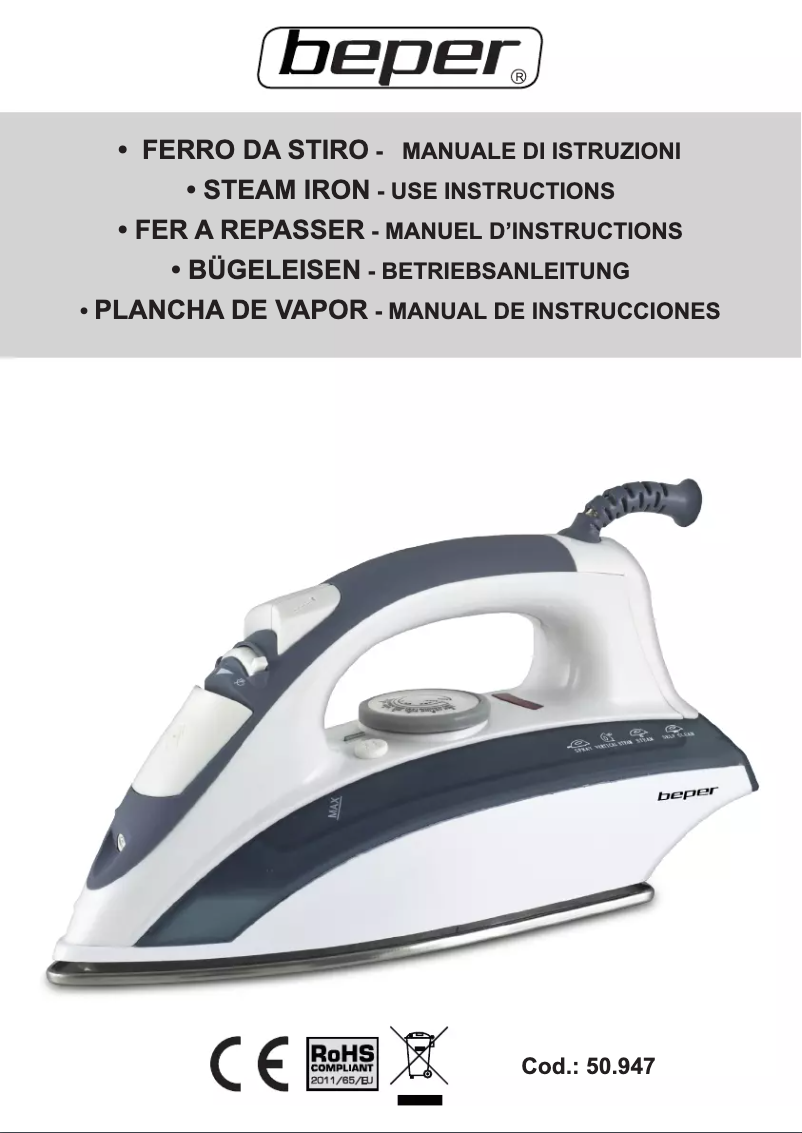 Page 1 de la notice Manuel utilisateur Beper 50.947