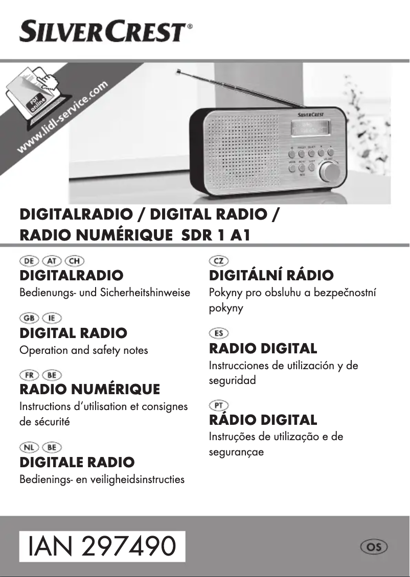 Image de la première page du manuel de l'appareil SDR 1 A1
