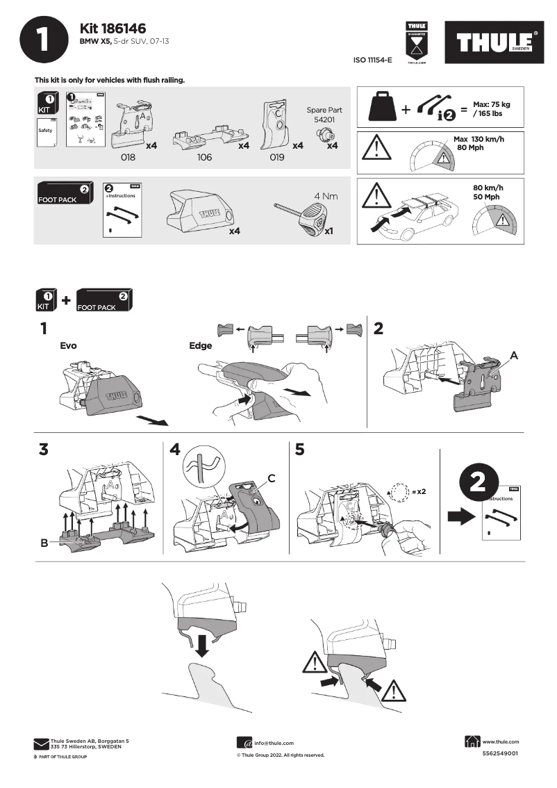 Image de la première page du manuel de l'appareil Kit 186146