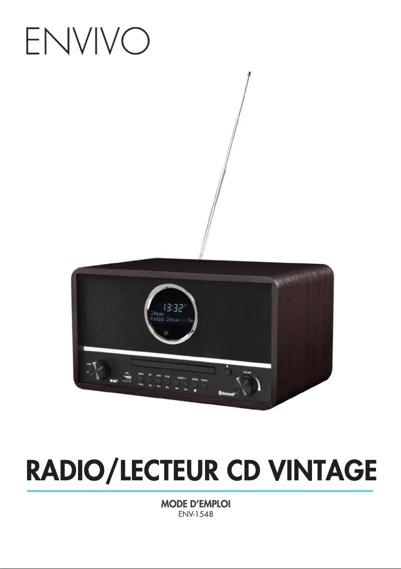 Page 1 de la notice Manuel utilisateur Envivo ENV-1548