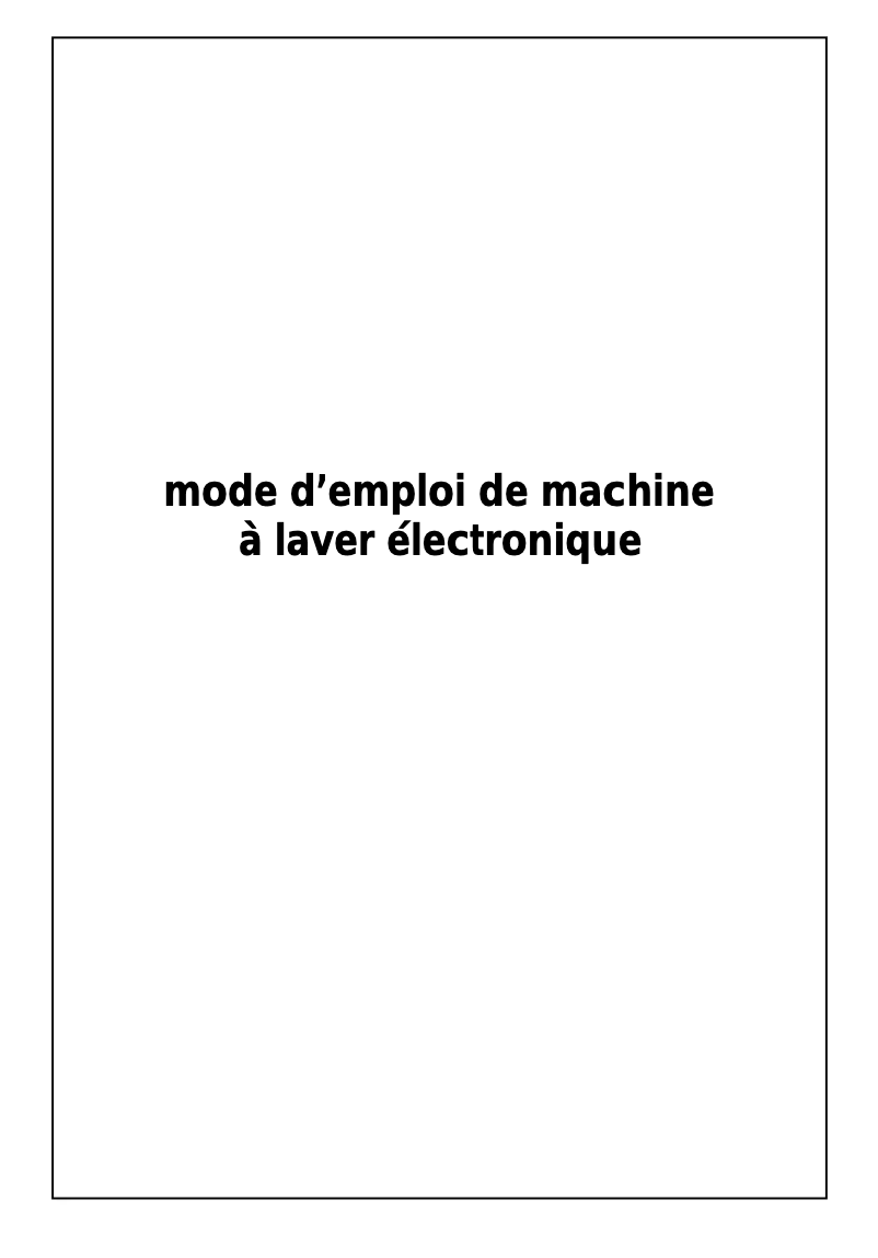 Page n°1 - Manuel utilisateur Clayton CL1005.2
