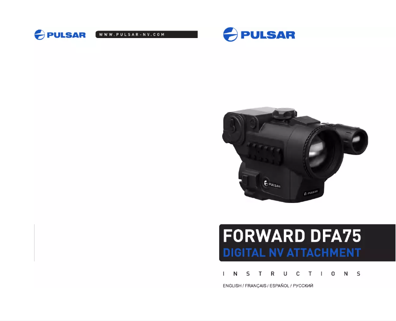 Page n°1 - Manuel utilisateur Pulsar Forward DFA75