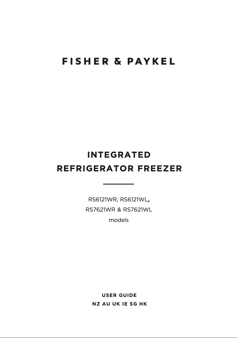 Página 1 del manual Manual de usuario Fisher & Paykel RS6121WLUK2
