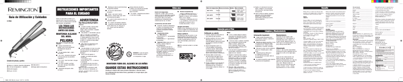 Page 1 de la notice Manuel utilisateur Remington S9960