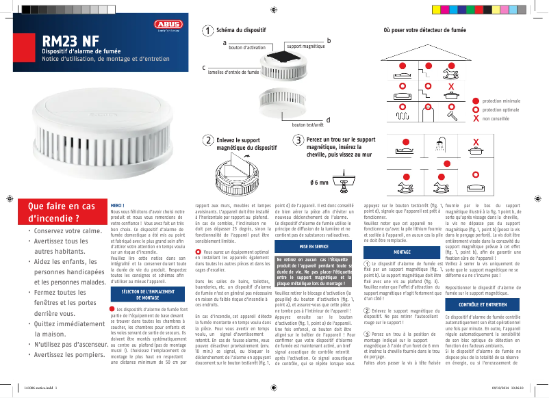 Image de la première page du manuel de l'appareil RM23 NF