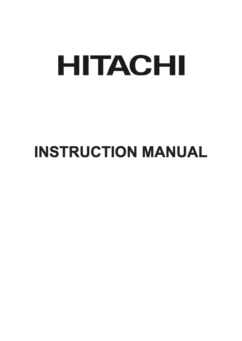 Page n°1 - Manuel utilisateur Hitachi 42HE4300