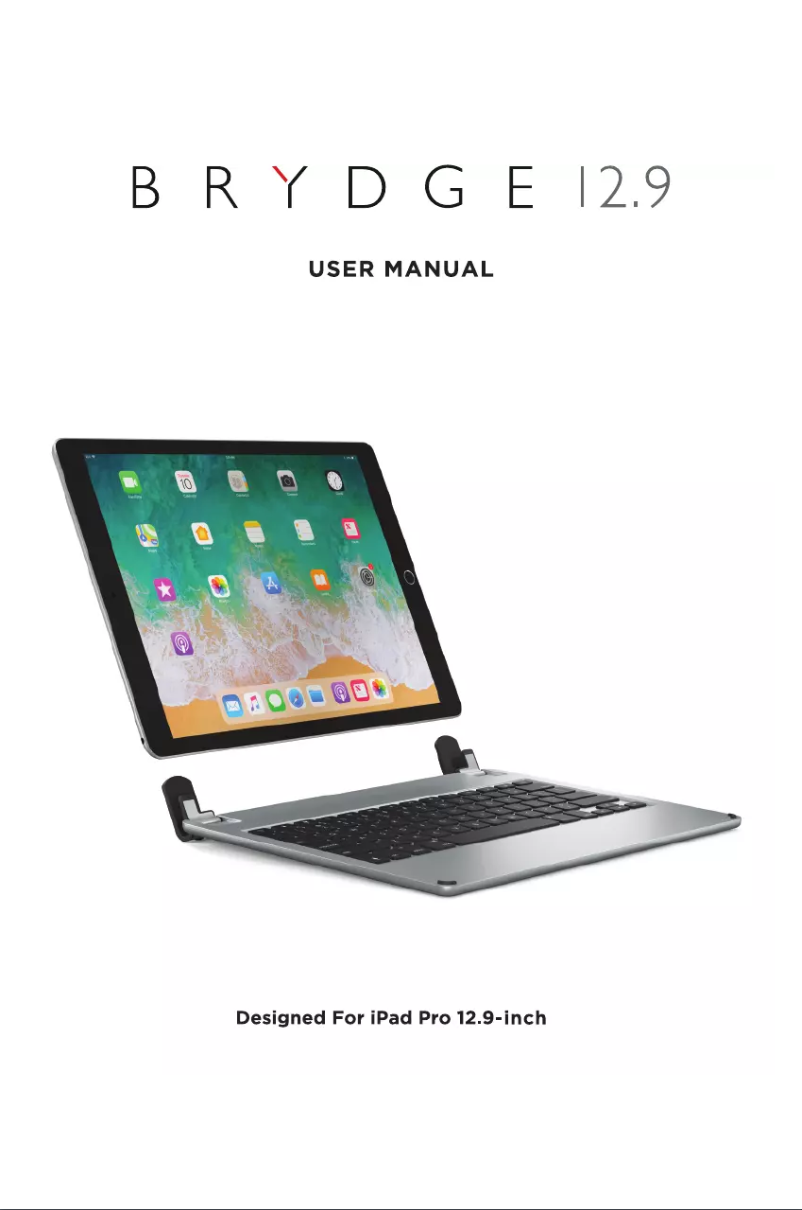 Página 1 del manual Manual de usuario Brydge 12.9