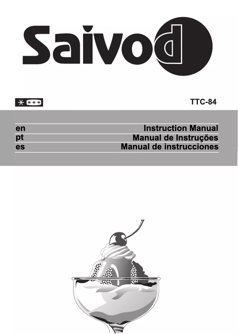 Page n°1 - Manuel utilisateur Saivod TTC 84