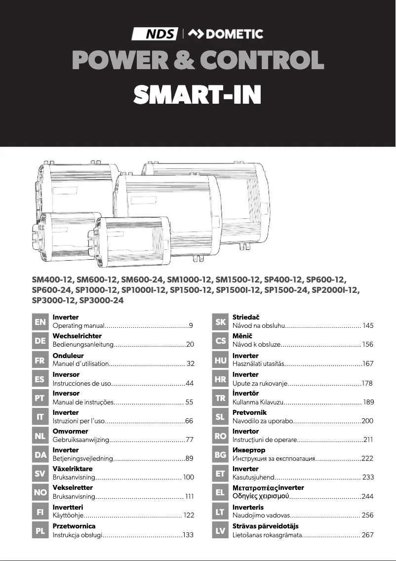 Image de la première page du manuel de l'appareil SP600-24