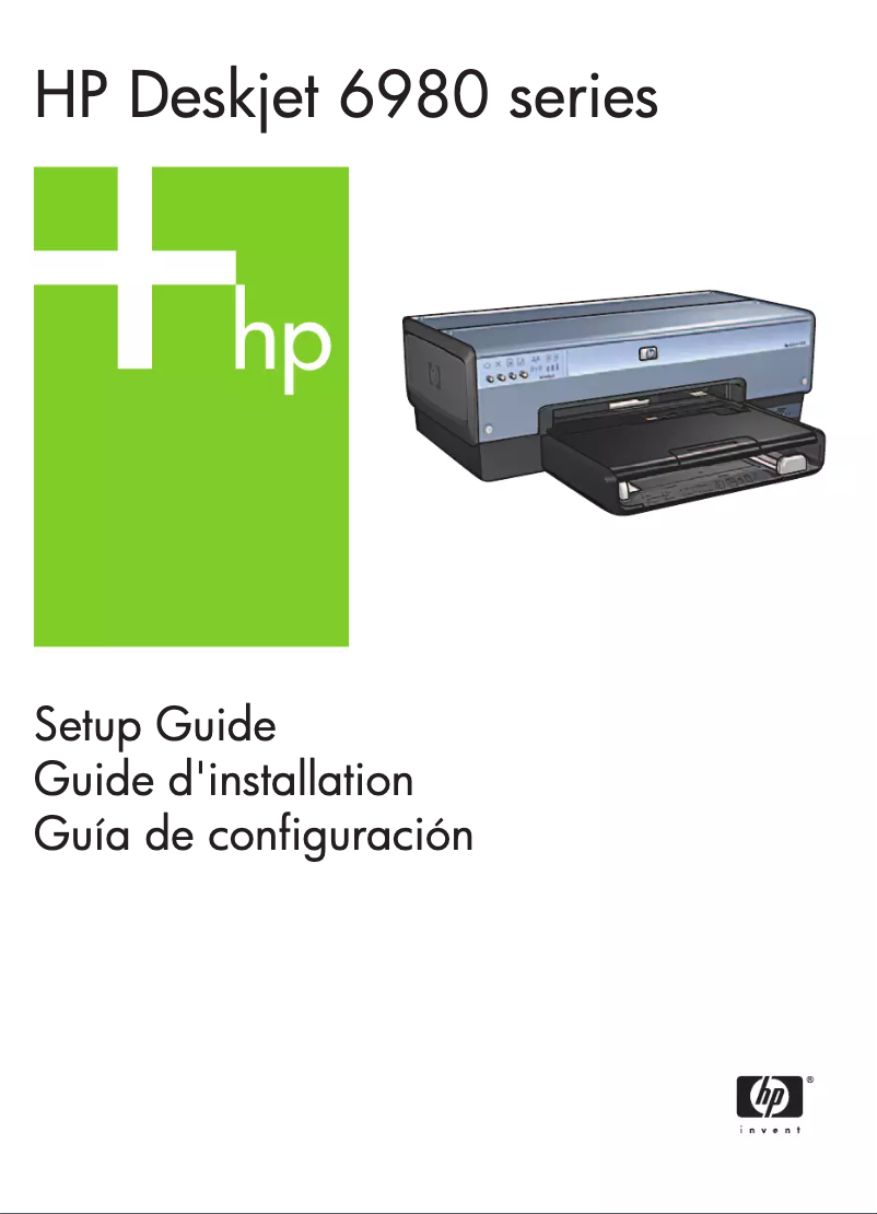 Page n°1 - Guide d'installation HP Deskjet 6980