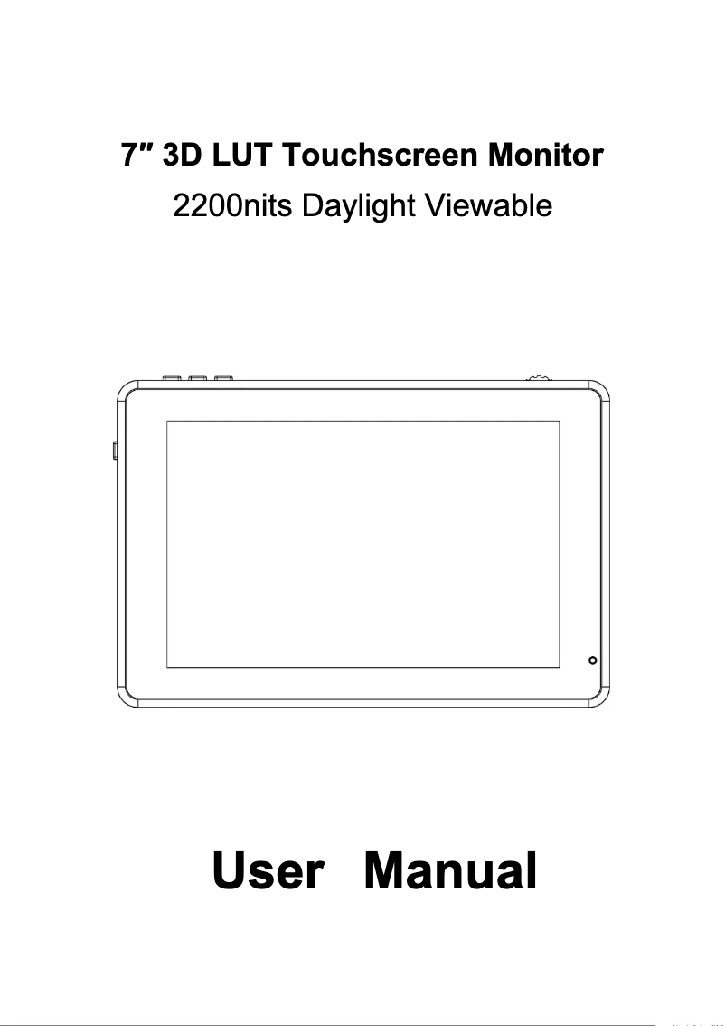 Page n°1 - Manuel utilisateur Feelworld LUT7