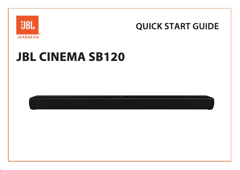 Page 1 de la notice Manuel utilisateur JBL Cinema SB120