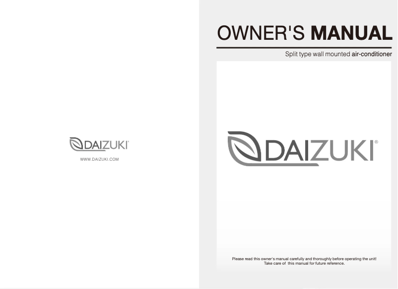 Page 1 de la notice Manuel utilisateur Daizuki DX24X426-21