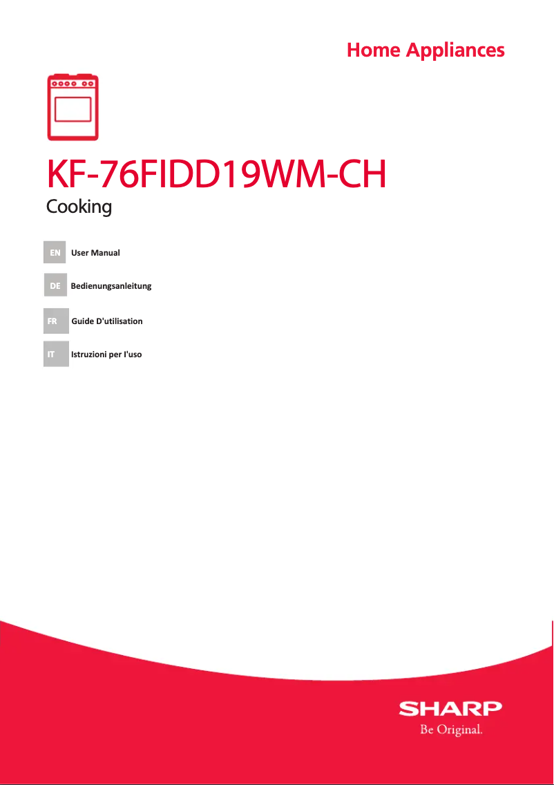 Page n°1 - Manuel utilisateur Sharp KF-76FIDD19WM-CH