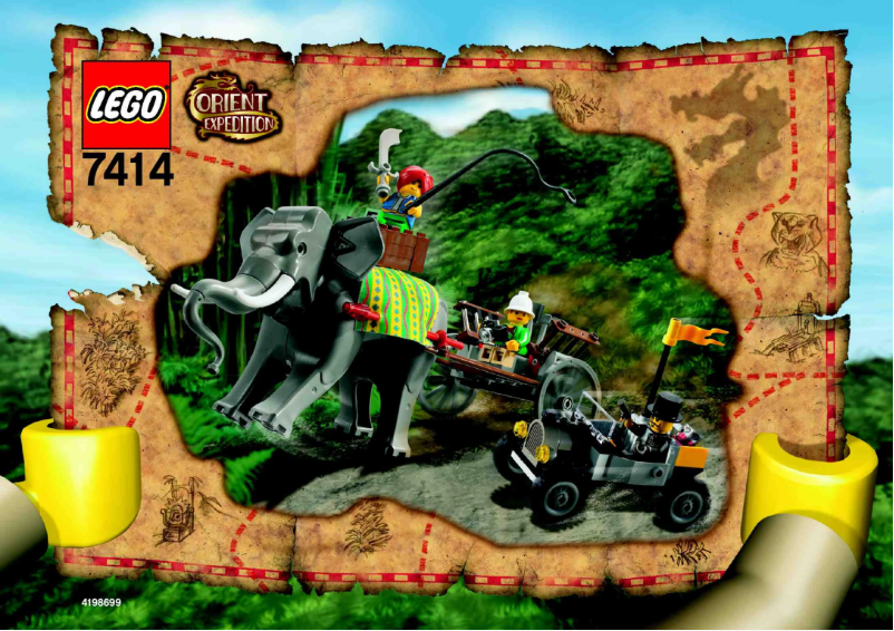 Page 1 de la notice Manuel utilisateur Lego Adventurers 7414