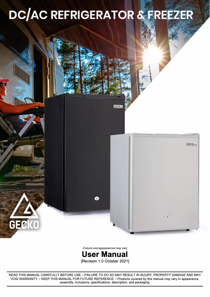 Page 1 de la notice Manuel utilisateur Gecko GKFC-10S