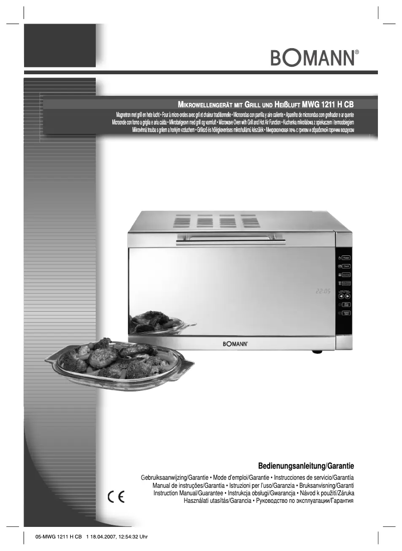 Image de la première page du manuel de l'appareil MWG 1211 H CB