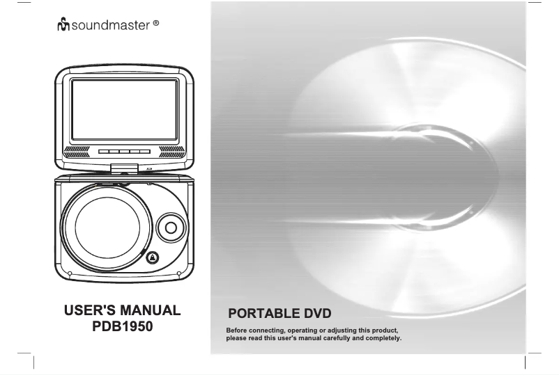Page n°1 - Manuel utilisateur Soundmaster PDB1950