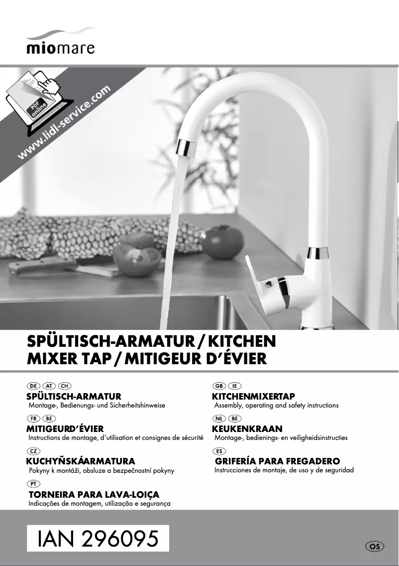 Page 1 de la notice Manuel utilisateur Miomare IAN 296095