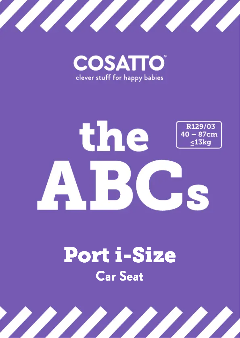 Page 1 de la notice Manuel utilisateur Cosatto Port i-Size