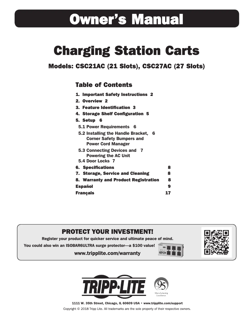 Page n°1 - Manuel utilisateur Tripp Lite CSC27AC