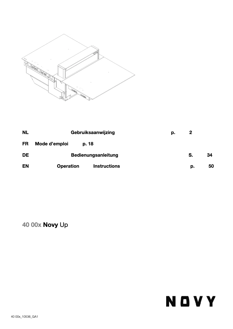 Page n°1 - Manuel utilisateur Novy Up Power 40008