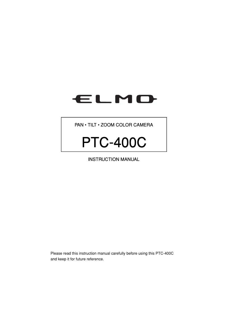 Imagen de la primera página del manual del dispositivo PTC-400C