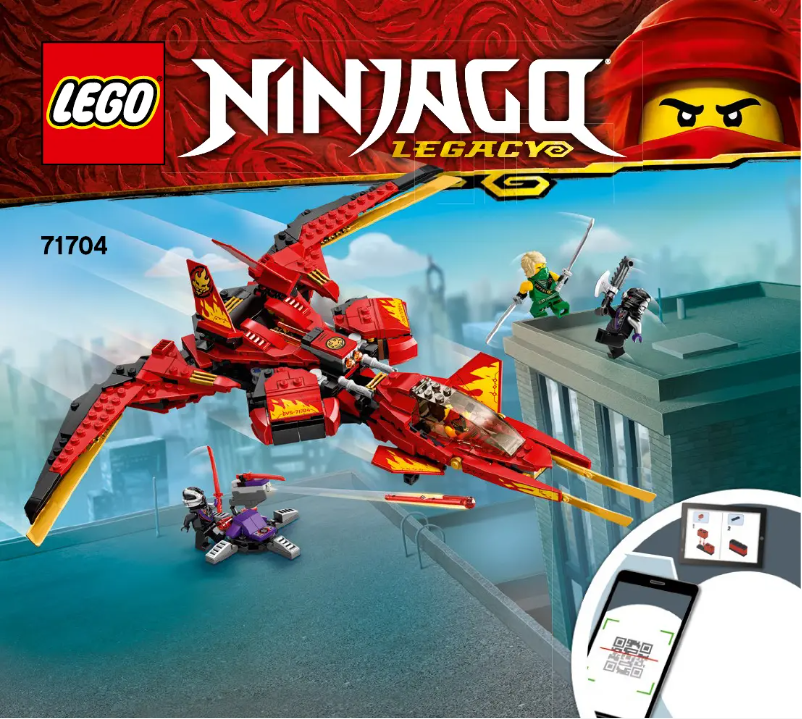 Image de la première page du manuel de l'appareil Ninjago Legacy 71704