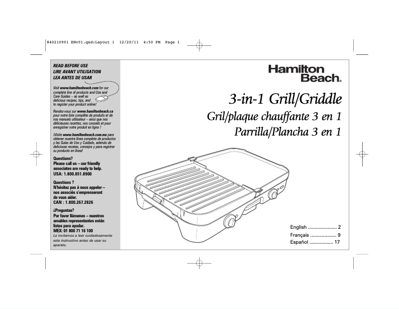 Image de la première page du manuel de l'appareil 25380