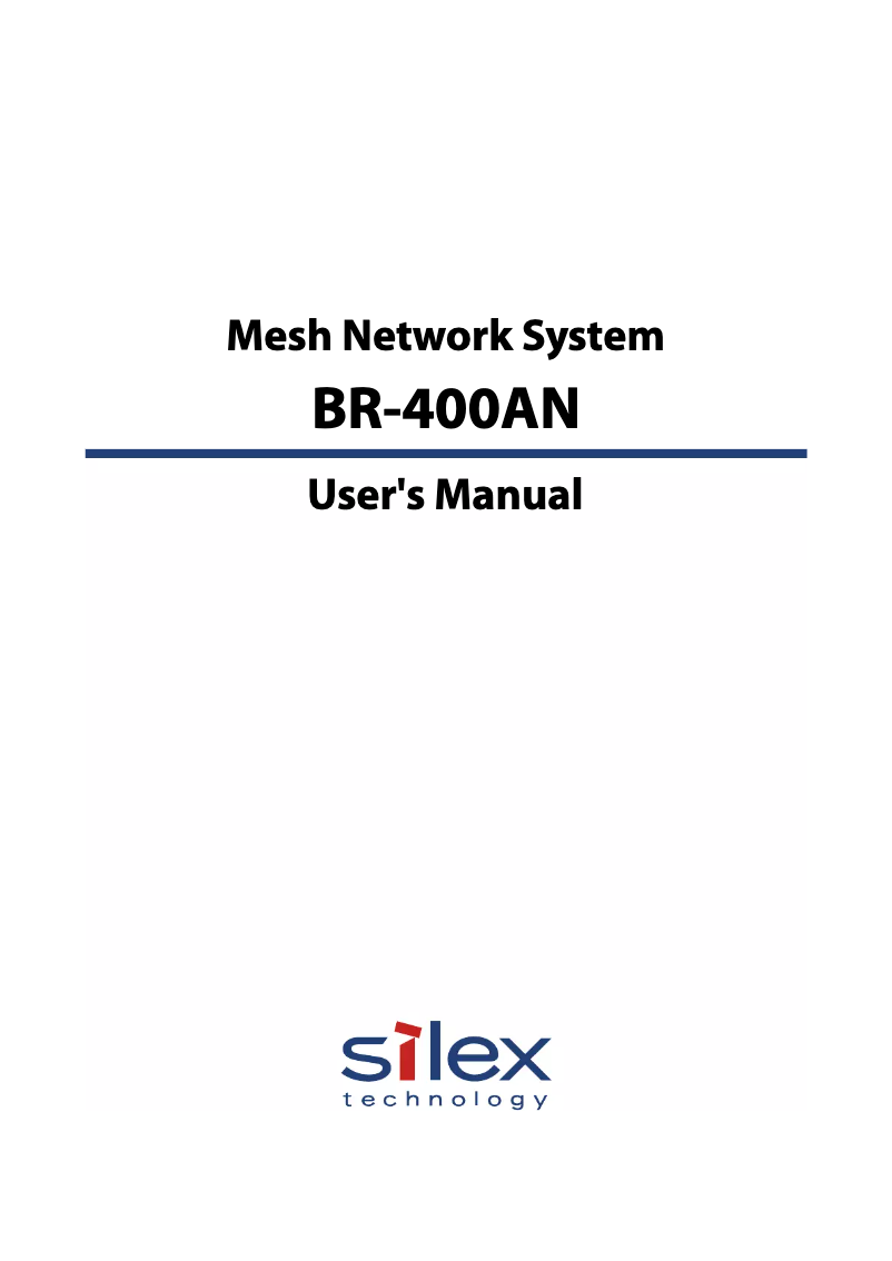 Page 1 de la notice Manuel utilisateur Silex BR-400AN