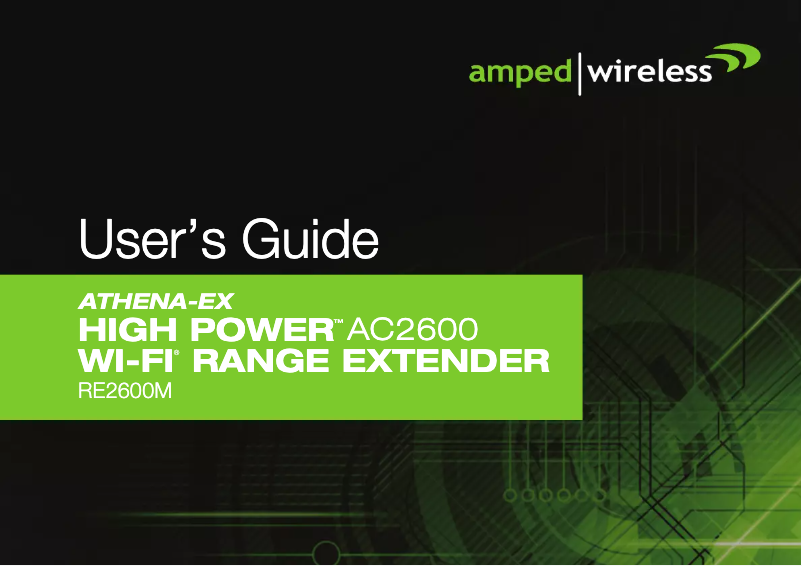 Page n°1 - Manuel utilisateur Amped Wireless Athena-EX RE2600M