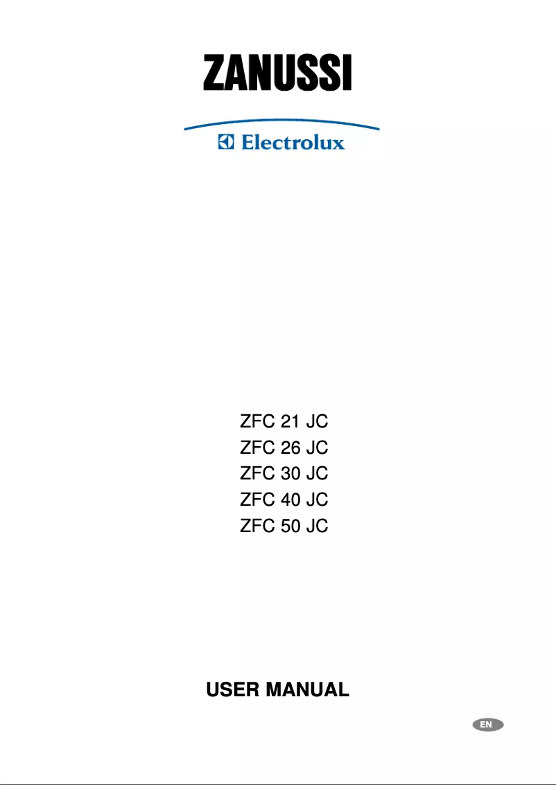 Página 1 del manual Manual de usuario Zanussi-Electrolux ZFC26JC