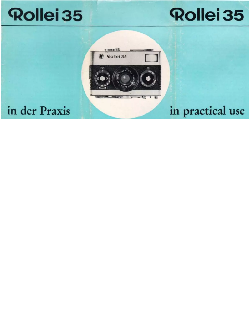 Page 1 de la notice Manuel utilisateur Rollei 35