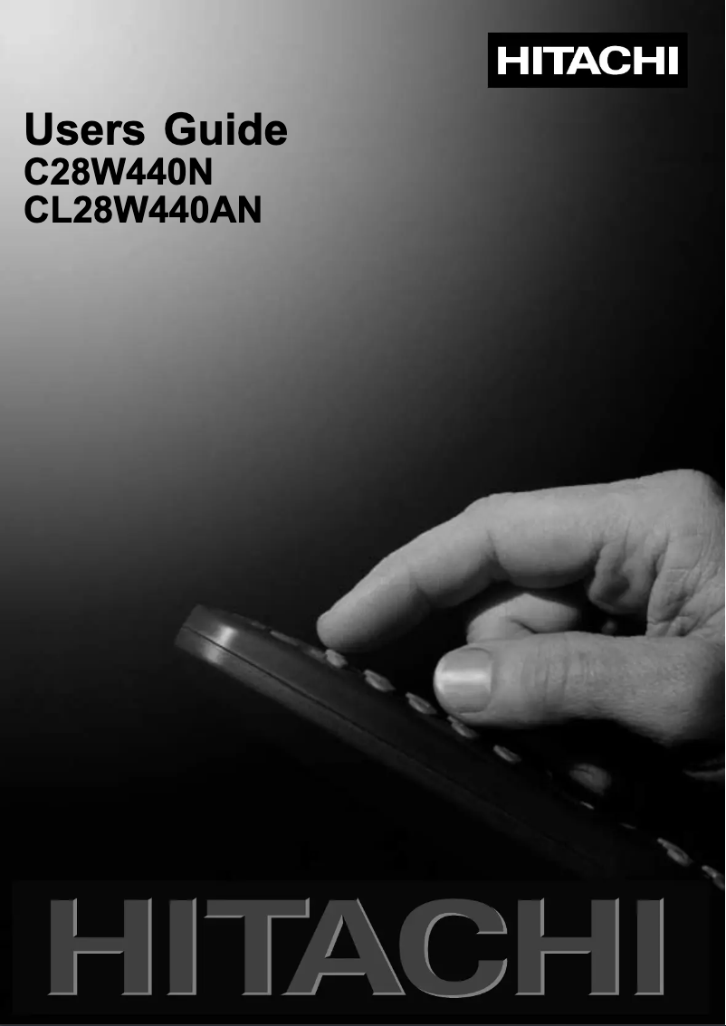 Page 1 de la notice Manuel utilisateur Hitachi CL28W440AN