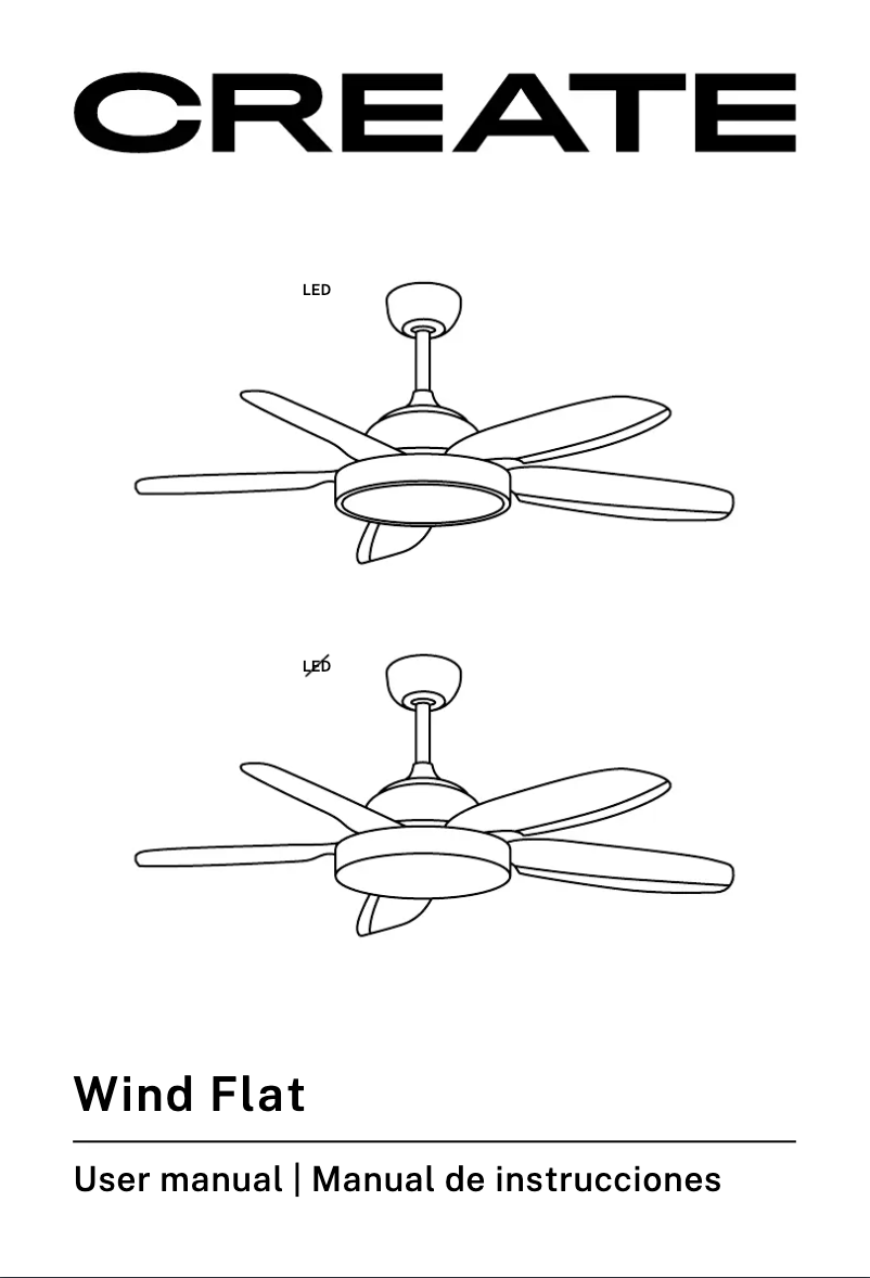 Page 1 de la notice Manuel utilisateur Create Wind Flat