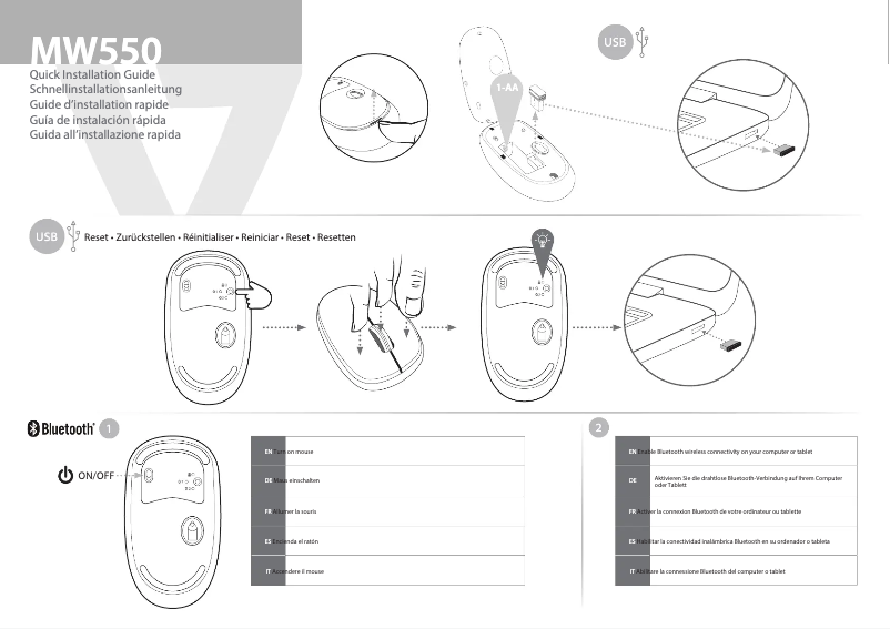Page 1 de la notice Manuel utilisateur V7 MW550