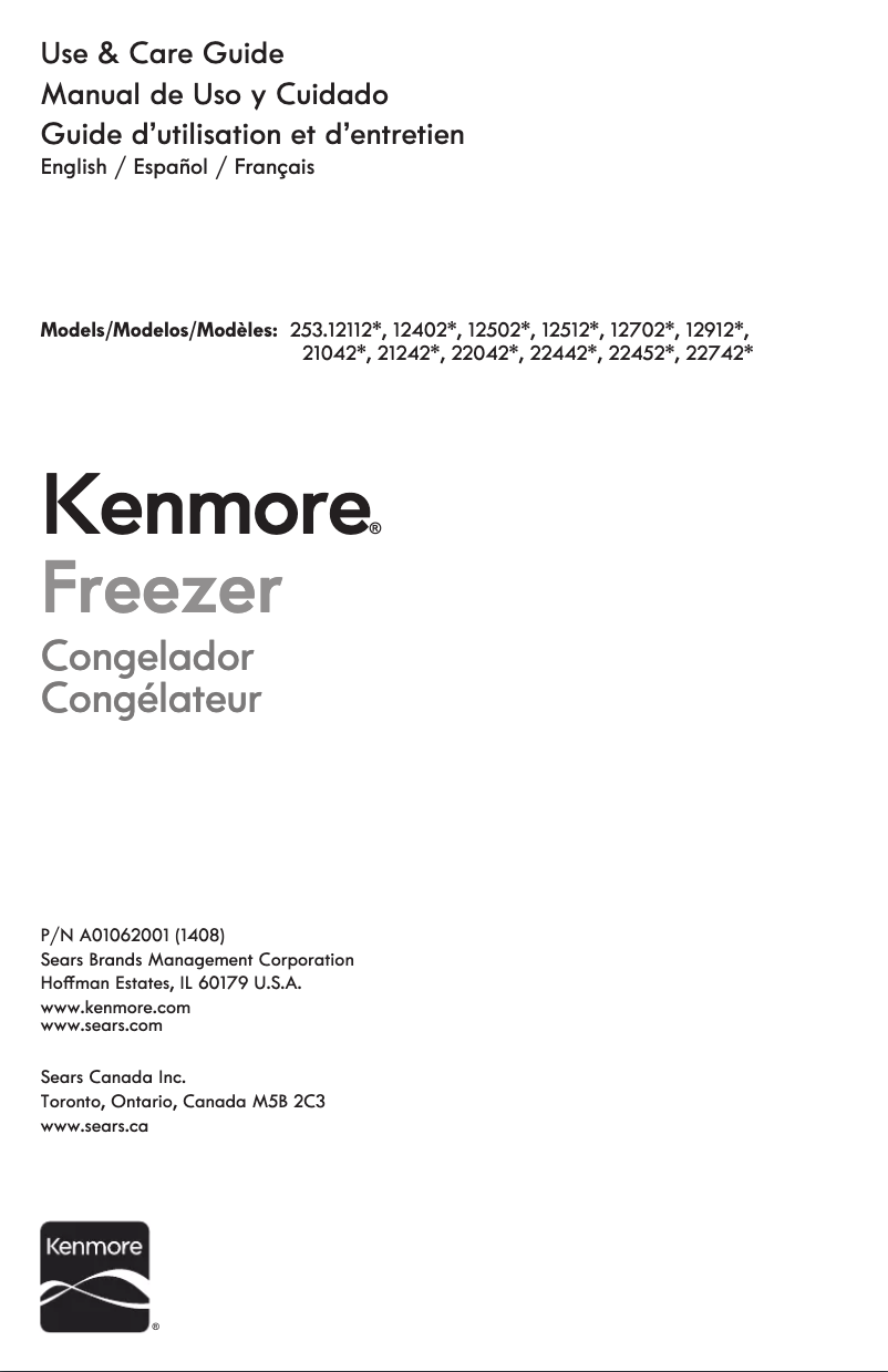 Page n°1 - Manuel utilisateur Kenmore 253.21242