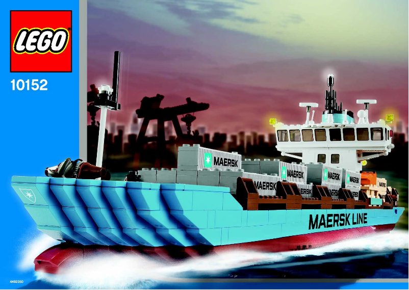 Page 1 de la notice Manuel utilisateur Lego Maersk Sealand Container Ship