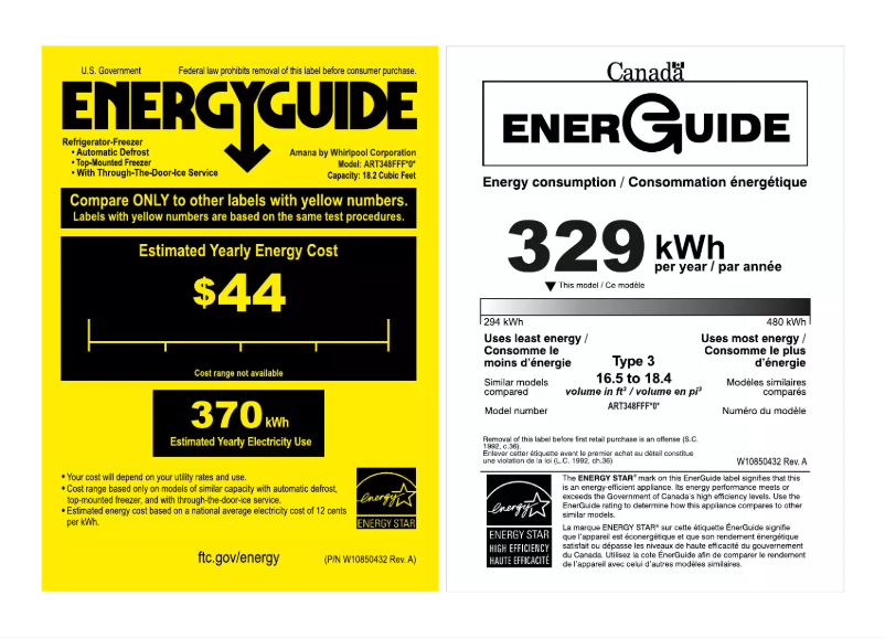 First page image of the manual for ART348FFF