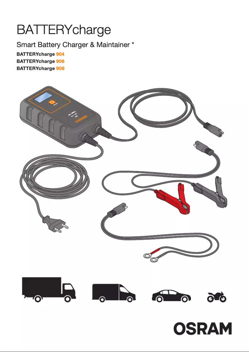 Page 1 de la notice Instructions / montage Osram BATTERYcharge 906