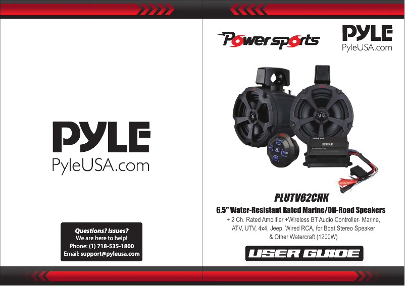 Página 1 del manual Manual de usuario Pyle PLUTV62CHK