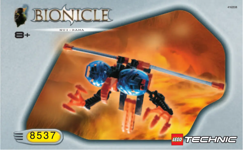 Image de la première page du manuel de l'appareil Bionicle 8537