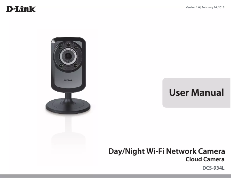 Image de la première page du manuel de l'appareil DCS-934L